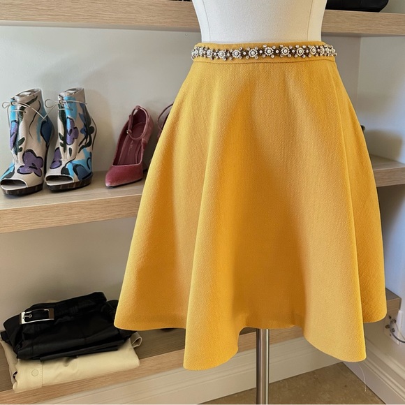 🌟SOLD🌟 Miu Miu Embellished Skirt - Picture 2 of 5